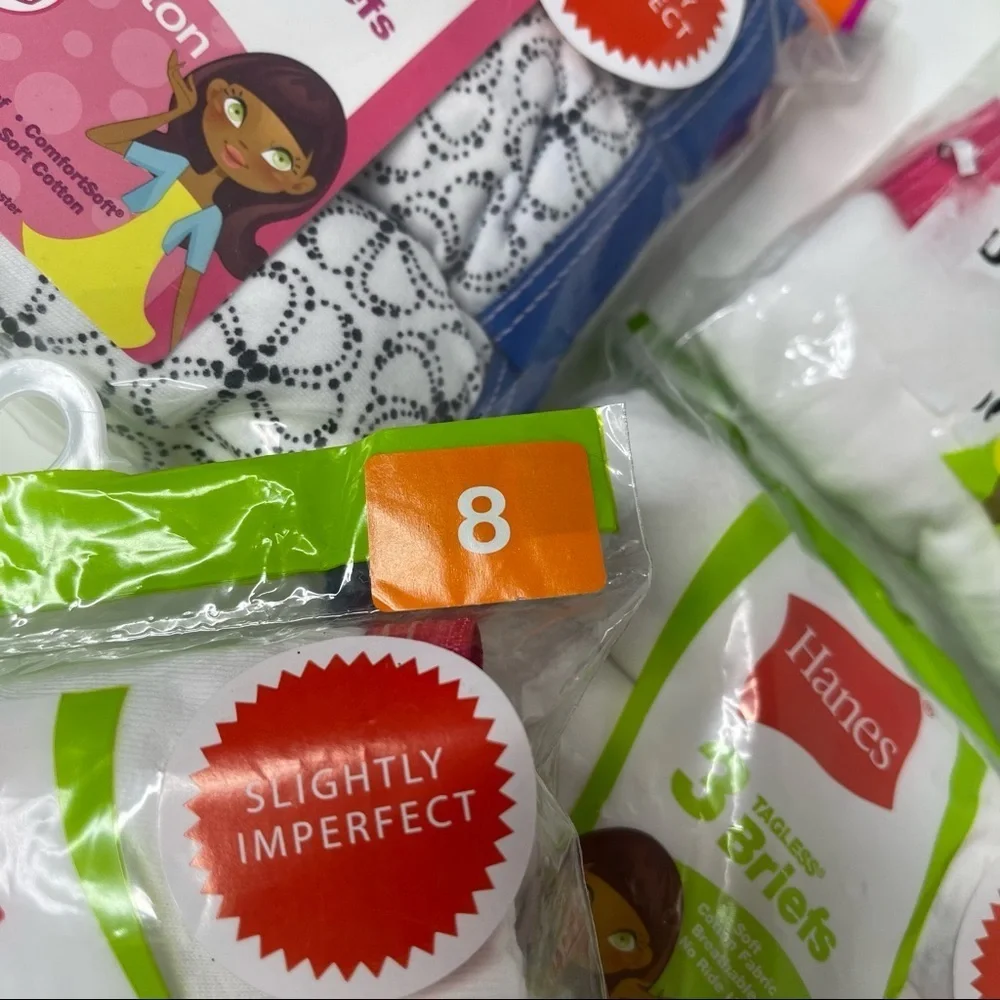 Hanes size 8 bundle of briefs